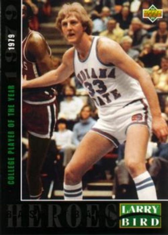 Larry Bird 1992 Upper Deck #19 Basketball Heroes: Larry Bird RAW