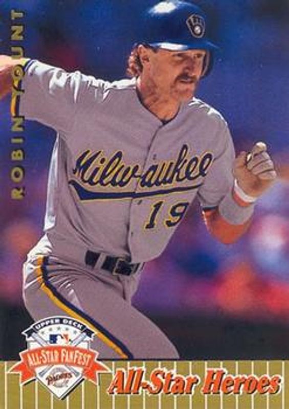 Robin Yount 1992 Upper Deck All-Star FanFest #44 Gold RAW