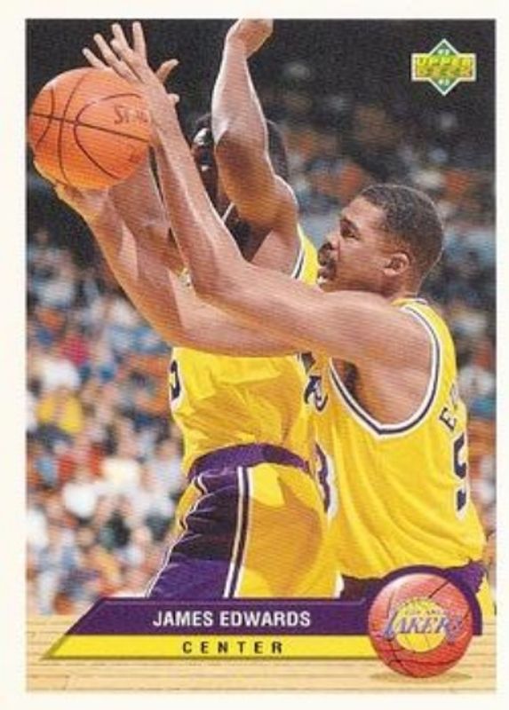 James Edwards 1992 Upper Deck McDonald's #LA4 Los Angeles Lakers RAW