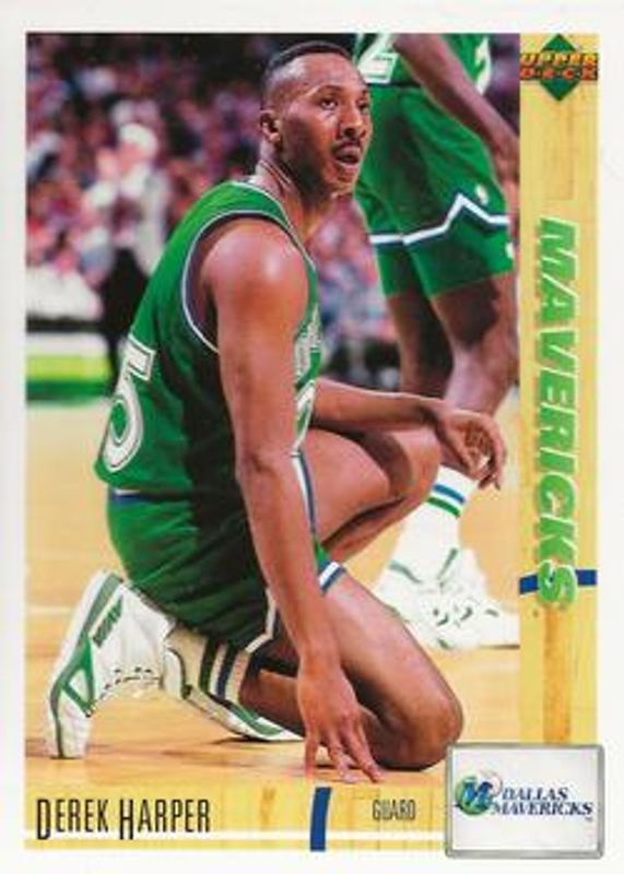 Derek Harper 1992 Upper Deck McDonald's French #12 Base RAW