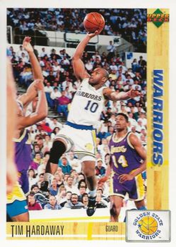 Tim Hardaway 1992 Upper Deck McDonald's French #11 Base RAW