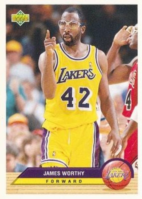 James Worthy 1992 Upper Deck McDonald's #LA10 Los Angeles Lakers RAW