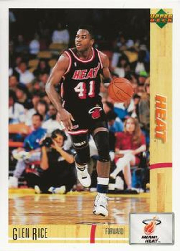 Glen Rice 1992 Upper Deck McDonald's French #29 Base RAW