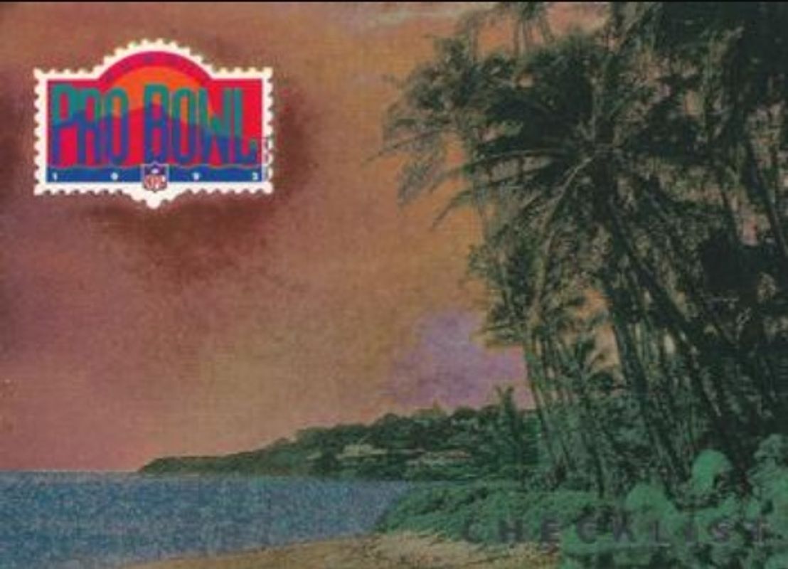 Checklist 1992 Upper Deck #PB16 Pro Bowl RAW