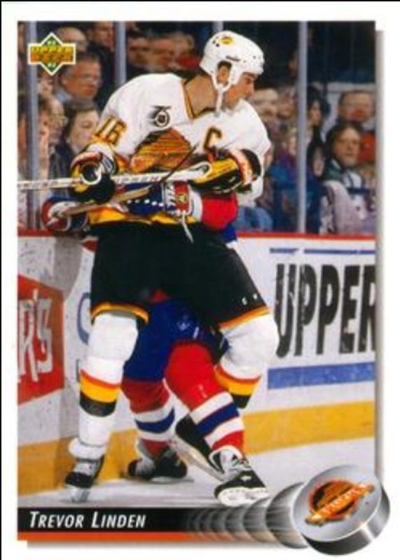 Trevor Linden 1992 Upper Deck #158 Base RAW