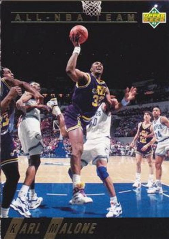 Karl Malone 1992 Upper Deck #AN4 All NBA Team RAW