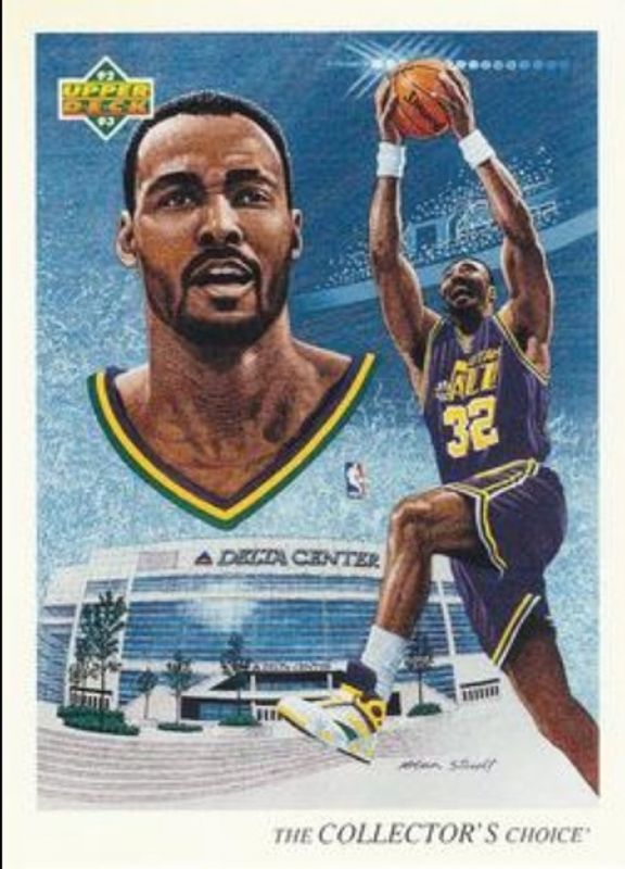 Karl Malone 1992 Upper Deck #44 Base RAW