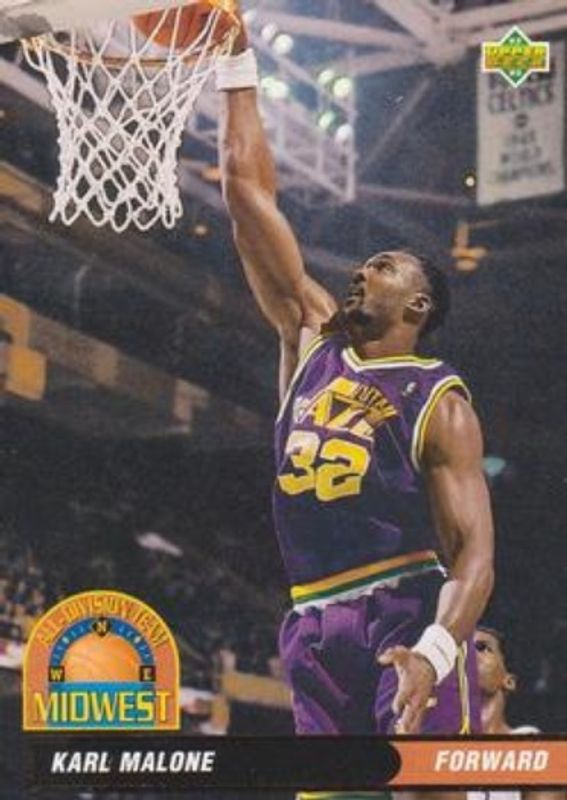Karl Malone 1992 Upper Deck #AD12 All Division Team RAW