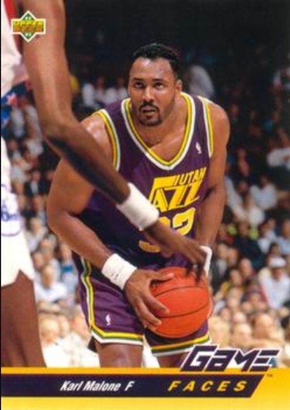 Karl Malone 1992 Upper Deck #489 Base RAW