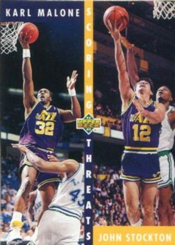 Karl Malone 1992 Upper Deck #66b Base RAW