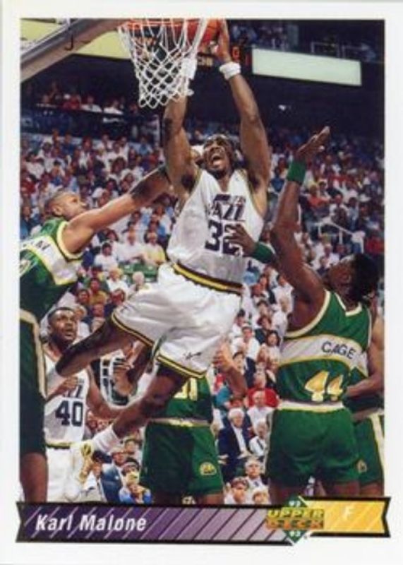 Karl Malone 1992 Upper Deck #112 Base RAW