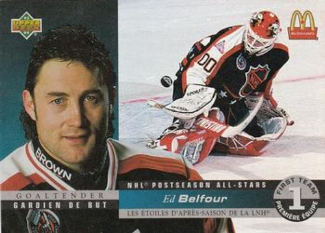 Ed Belfour 1993 Upper Deck McDonald's NHL All-Stars #McH-06 NHL Postseason All Stars Holograms RAW