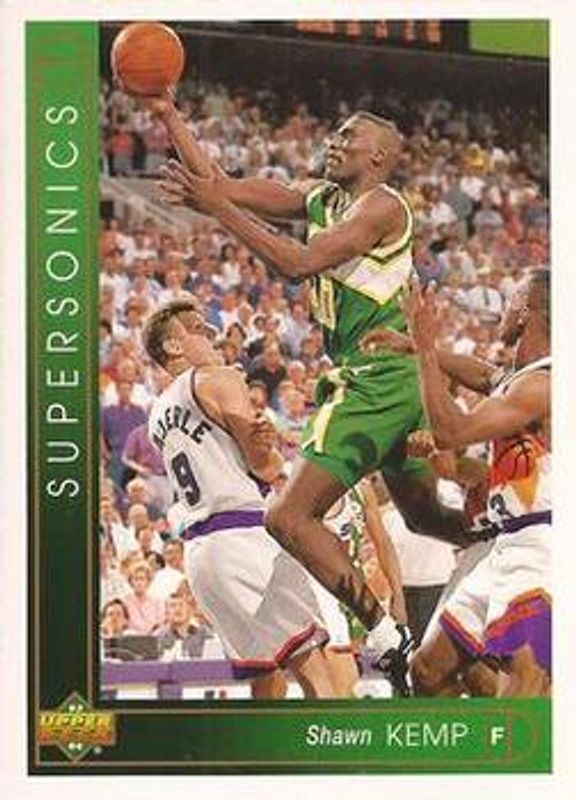 Shawn Kemp 1993 Upper Deck Golden Grahams (French) #13 Base RAW
