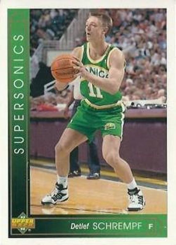 Detlef Schrempf 1993 Upper Deck Golden Grahams (Portuguese) #12 Base RAW