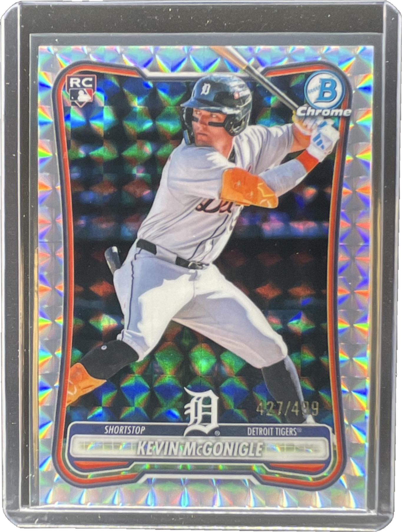Kevin McGonigle 2026 Bowman Chrome #6 Geometric Refractor /499 Price ...