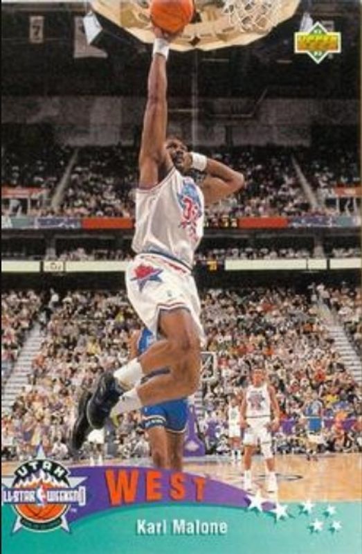 Karl Malone 1992 Upper Deck #434 Base RAW