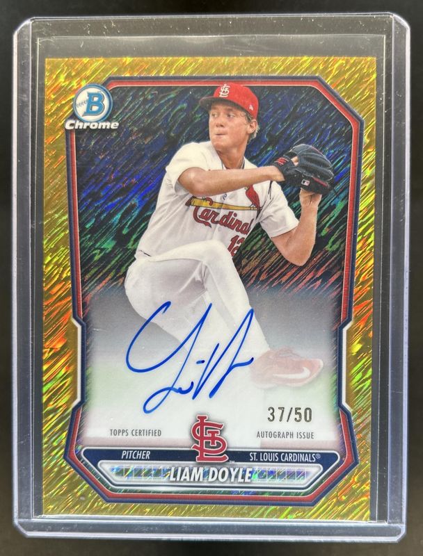 2026 Bowman Chrome #CPA-LD Chrome Prospect Autographs - Gold Shimmer Refractor /50