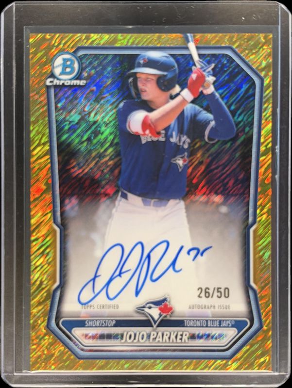 2026 Bowman Chrome #CPA-JPA Chrome Prospect Autographs - Gold Shimmer Refractor /50