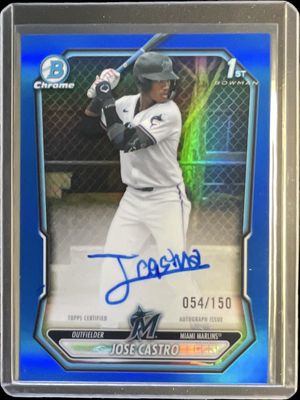 2026 Bowman Chrome #CPA-JCA Chrome Prospect Autographs - Blue Refractor /150 (1st)