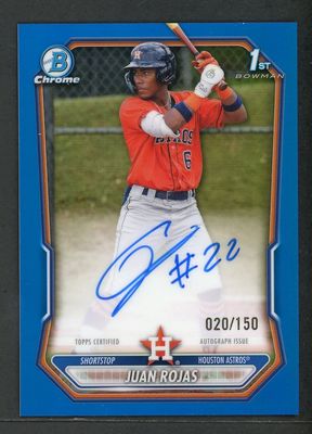 2026 Bowman Chrome #CPA-JRO Chrome Prospect Autographs - Blue Refractor /150 (1st)