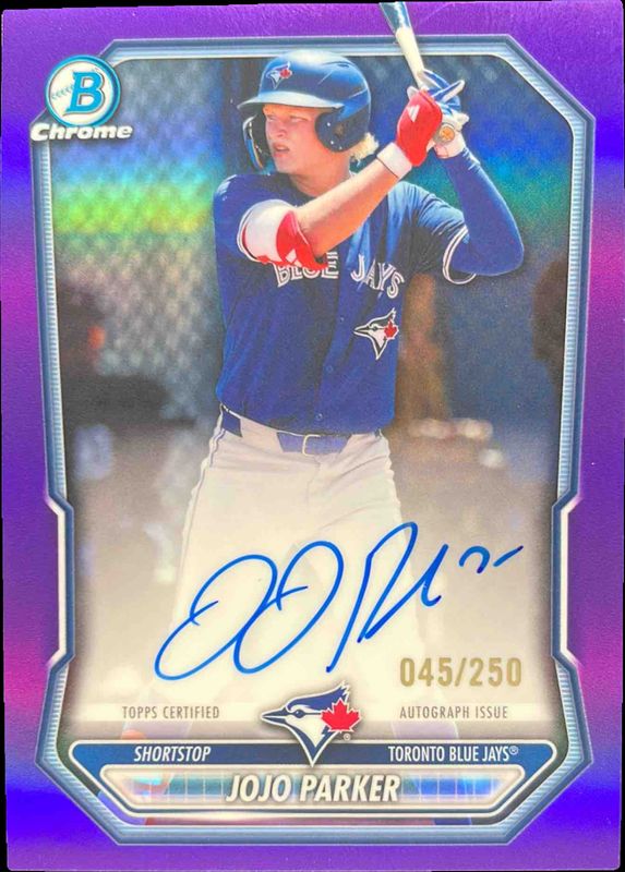 2026 Bowman Chrome #CPA-JPA Chrome Prospect Autographs - Purple Refractor /250