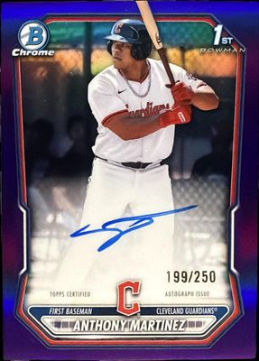 2026 Bowman Chrome #CPA-AMA Chrome Prospect Autographs - Purple Refractor /250 (1st)
