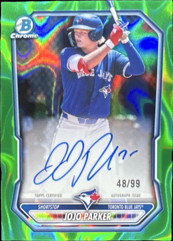2026 Bowman Chrome #CPA-JPA Chrome Prospect Autographs - Green Lava Refractor /99