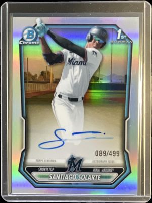 2026 Bowman Chrome #CPA-SS Chrome Prospect Autographs - Refractor /499 (1st)