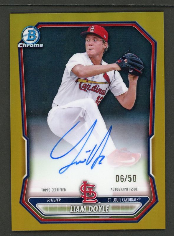 2026 Bowman Chrome #CPA-LD Chrome Prospect Autographs - Gold Refractor /50