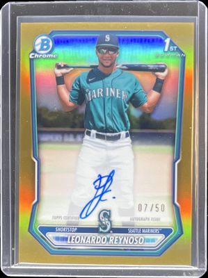 2026 Bowman Chrome #CPA-LR Chrome Prospect Autographs - Gold Refractor /50 (1st)