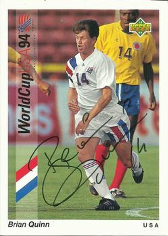 1993 Upper Deck World Cup Preview (English/Spanish) #14 USA Autographed Factory