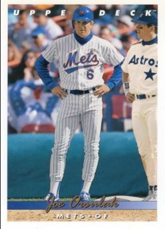 Joe Orsulak 1993 Upper Deck #712 Gold Hologram RAW