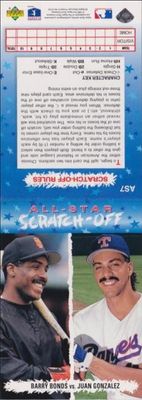 1993 Upper Deck Fun Pack #AS7 All Star Scratch Off