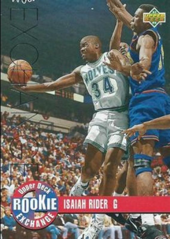 Isaiah Rider 1993 Upper Deck #RE5 Rookie Exchange Silver Price Guide ...