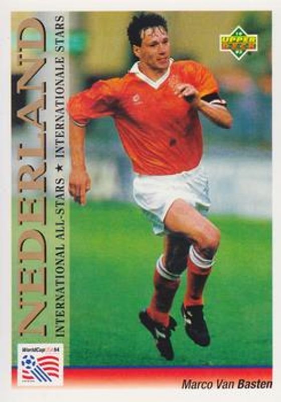 Marco van Basten 1993 Upper Deck World Cup Preview (English/German) #112 Base RAW