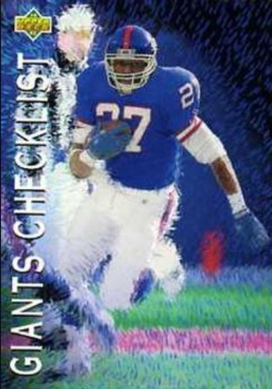Checklist 1993 Upper Deck #78 Base RAW