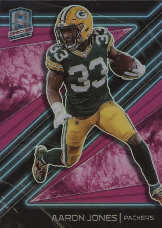 Aaron Jones 2021 Spectra #NN-20 Neon Nights /(SSP) RAW