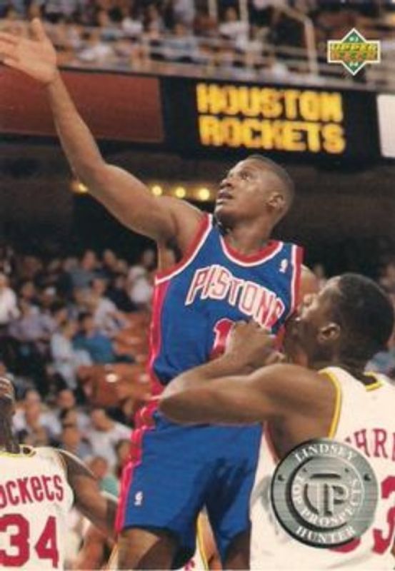 Lindsey Hunter 1993 Upper Deck #492 Jumbos 3x5 Rookie RAW