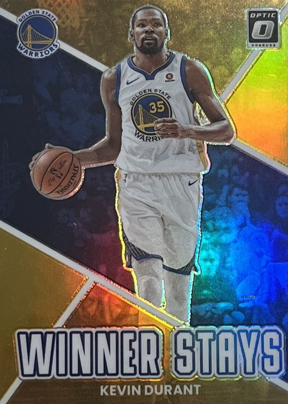 Kevin Durant 2022 Optic #14 Winner Stays - Gold /10 Price Guide