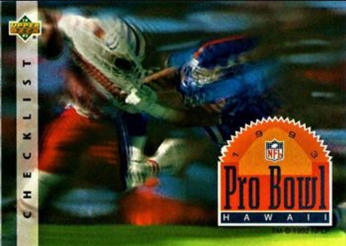Checklist 1993 Upper Deck #PB20 Pro Bowl RAW