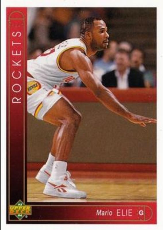 Mario Elie 1993 Upper Deck #386 Base RAW