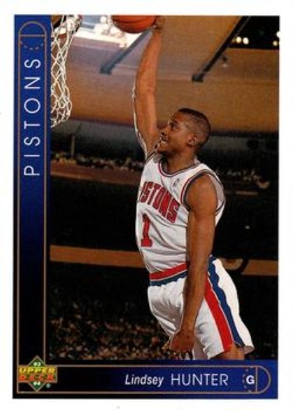 Lindsey Hunter 1993 Upper Deck #338 Base Rookie RAW