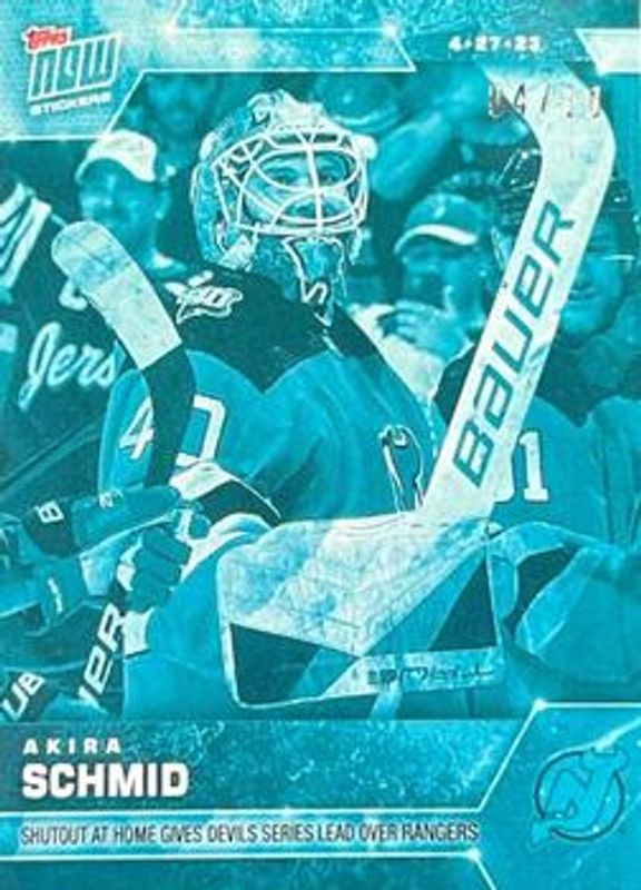 2022 Topps Now NHL Stickers #380 Ice /10