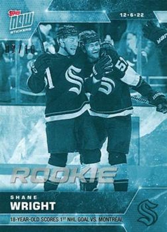 2022 Topps Now NHL Stickers #102 Ice /10
