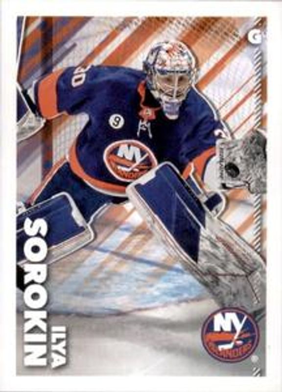 Ilya Sorokin 2022 Topps NHL Sticker Collection #315 Base RAW