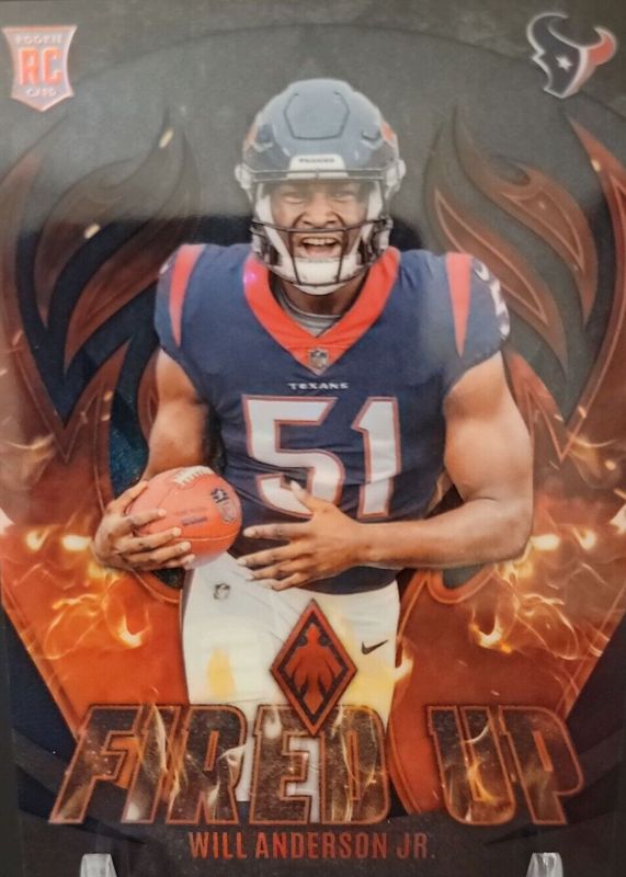 Will Anderson Jr. 2023 Phoenix #FU-18 Fired Up - Black /10 Rookie RAW