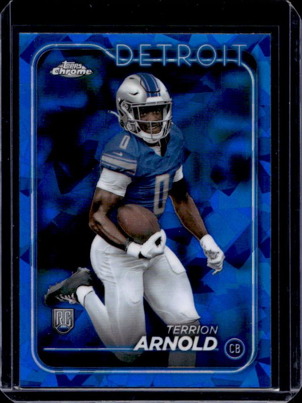 Terrion Arnold 2024 Topps Chrome Sapphire Edition #228 Base Rookie RAW