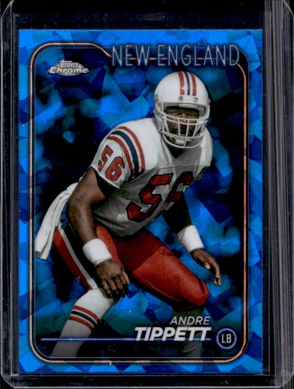 Andre Tippett 2024 Topps Chrome Sapphire Edition #128 Base RAW