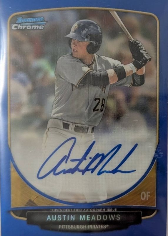 2013 Bowman Draft #BCA-AM Chrome DP Auto - Blue Refractor /99