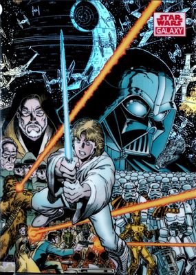 2021 Topps Chrome Star Wars Galaxy #30 Red Refractor /5